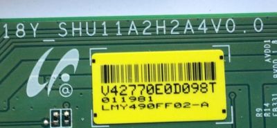 KIT DE TARJETAS PARA TV SONY BRAVIA 4K·UHD·HDR / MAIN A5012839A 046 / 1-984-326-21 / T-CON 42770E / 18Y_SHU11A2H2A4V0.0 / LED DRIVER A2231595A / 1-984-333-21 / 173752221 / FUENTE 147471012 / B55D-2WY /  LSY490FF02-A01 / MODELO XBR-49X950H / XBR49X950H - Imagen 5